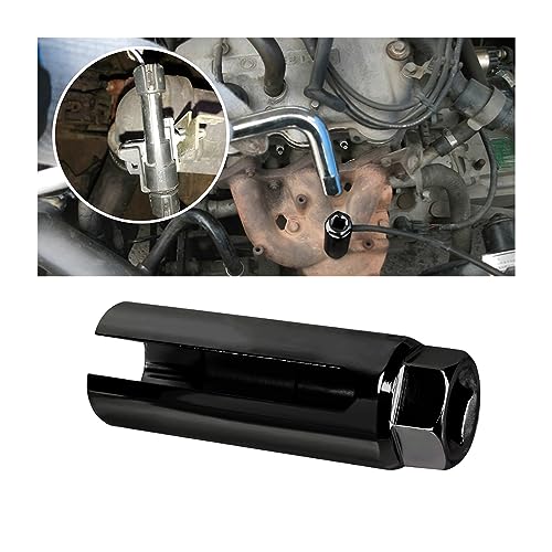 BELOMI Oxygen Sensor Socket with Side Wire Cutout 3/8 Inch Drive x 0.39 Inch (12mm) 6-Point fits All Vehicle O2 Removal and Installation 65 Mn Steel Universal Puller Oxygen Sensor Socket (Large)