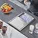 Happybuy Drop in Ice Chest 18L x 12W x 14.5H Inch Stainless Steel Ice Cooler with Sliding Cover Drop in Ice Bin Included Drain-Pipe and Drain Plug for Cold Wine Beer