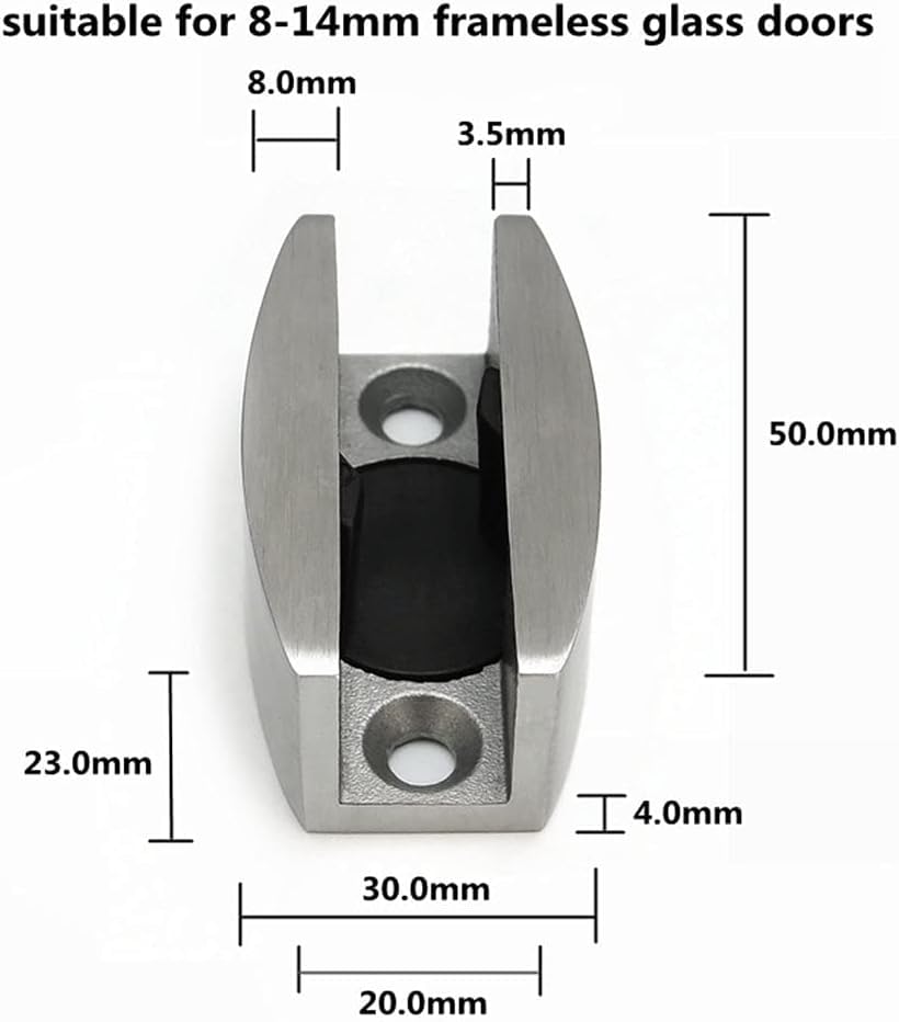 Watris Veiyi 2 pieces glass guide rail, floor guide sliding door, stainless steel glass sliding door - Image 2