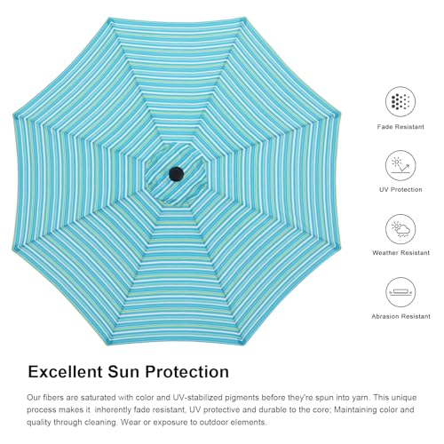 Image of ABCCANOPY 9FT Patio Umbrella Outdoor 8 Ribs Table Umbrella