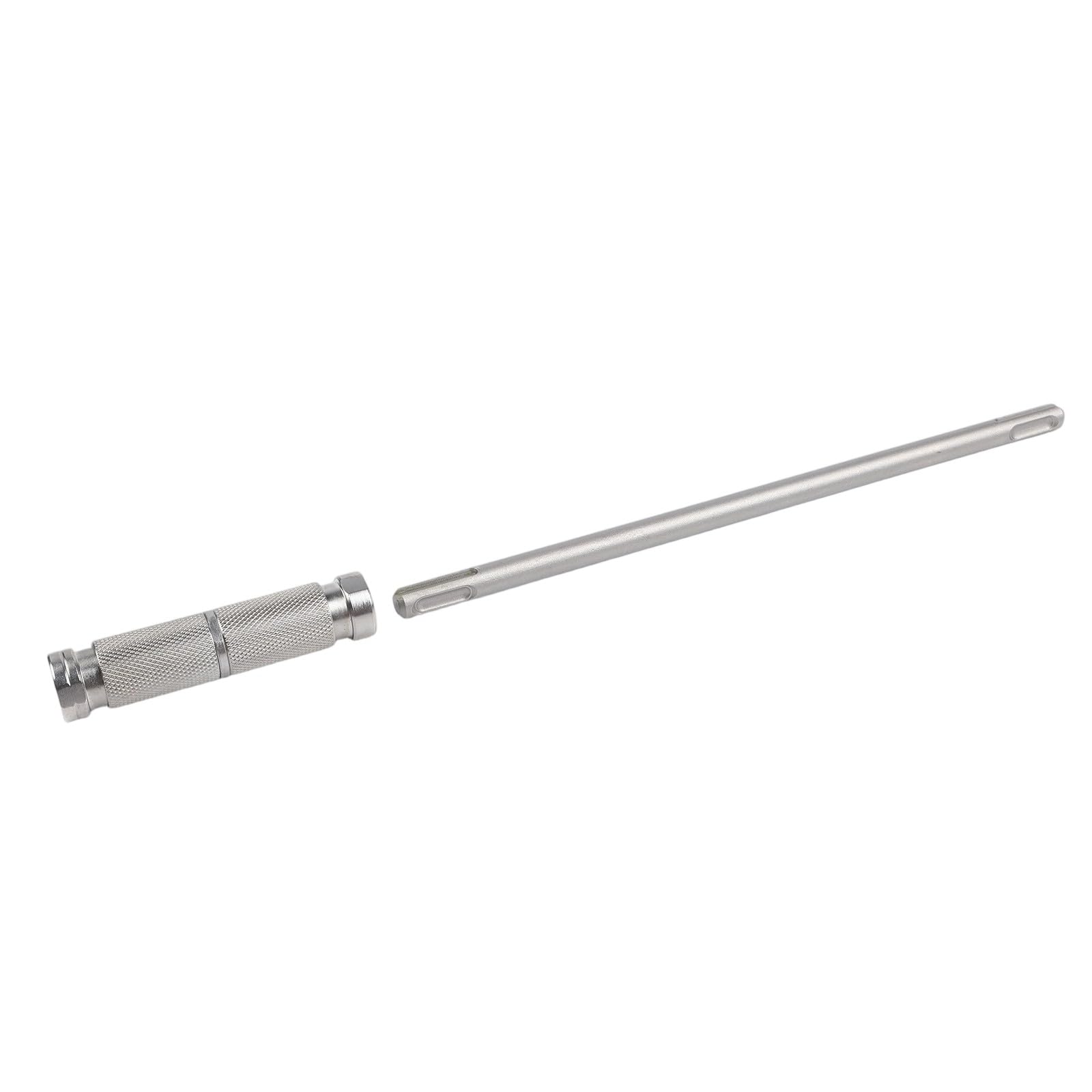 Tige d'extension SDS Plus de 26 cm avec adaptateur à dégagement rapide pour marteau perforateur rotatif Argenté