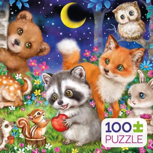 Ceaco - Kayomi Harai - Woodland Friends - Rompecabezas de 100 piezas miniatura 3