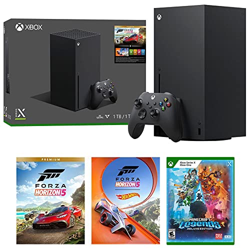 Microsoft RRT-00051 Xbox Series X 1TB SSD Forza Horizon 5 Bundle Minecraft Legend Deluxe Edition