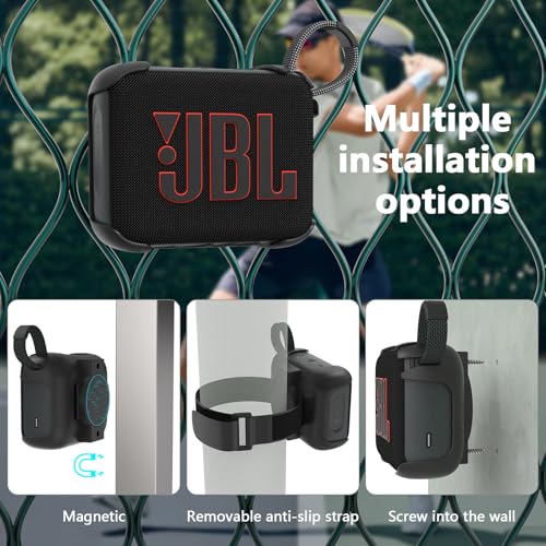Support magnétique amovible 3 en 1 pour enceinte JBL GO 4
