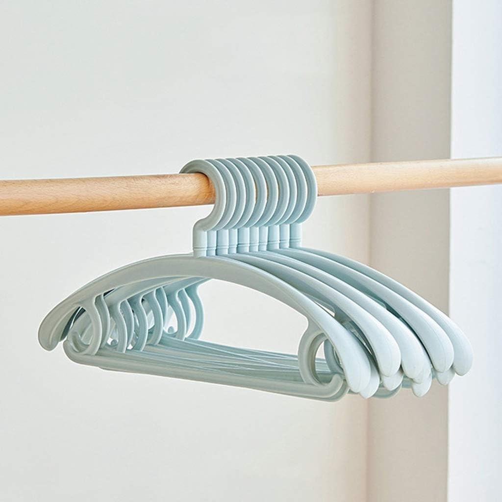 10pcs Adult Clothes Hanger Racks Plastic Display Hangers Wide Shoulder Non-Slip Clothing Hanging Student Coats Organizer