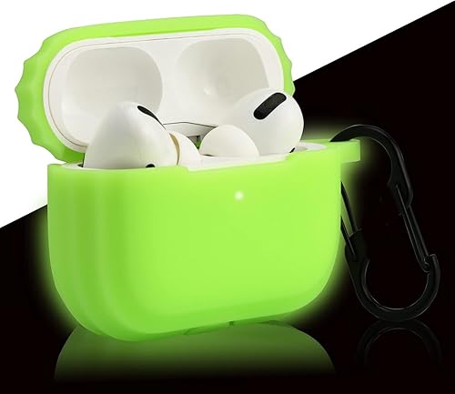 LEFXMOPHY Funda protectora verde de repuesto para Apple Airpods Pro 2 Airpod Pro2 2022, funda de silicona que brilla en la oscuridad