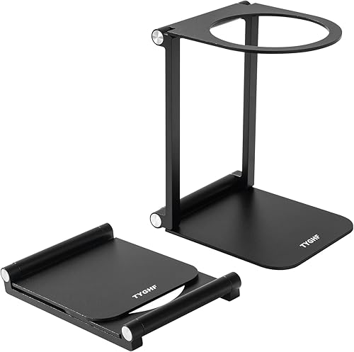 Miniatura 14 de Soporte para gotero, soporte portátil y plegable para máquina de café expreso, soporte de café de oficina con base, adecuado para oficina, hogar,