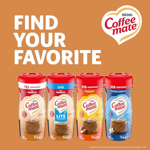 Nestle Coffee mate Coffee Creamer, Original Lite, Non Dairy Powder Creamer, 11 oz (Pack of 12) - image 8