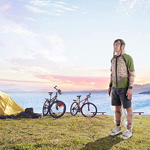 Jaqueta de pesca, Andoer Fato repelente de mosquitos ao ar livre Jaqueta de insetos Matos com capuz