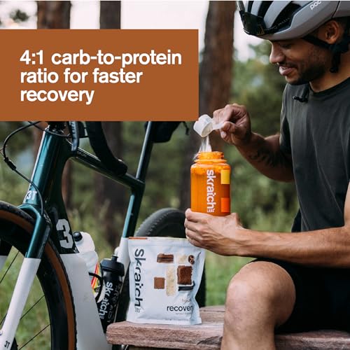 Image of Skratch Labs Recovery Sport Drink Mix - Horchata | 4:1 Carb‑to‑Protein Post‑Workout Formula for Fast Recovery | Complete Milk Protein, Electrolytes & Probiotics | 10 Single‑Serve Packets