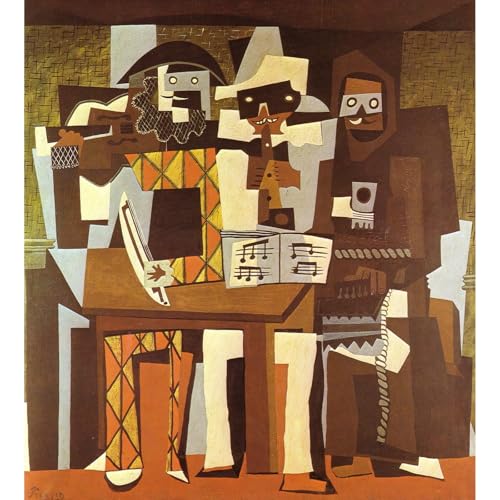 Trois musiciens [1921] de 101,6x127 cm, la solution idéale pour habiller un grand mur vide