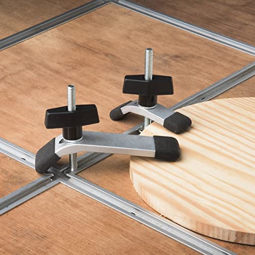 Image of POWERTEC 10 Pack 1 /4 inch-20 T Knobs, Threaded Clamping Knobs for T Track & Table Saw Accessories, Featherboard, Woodworking Jigs on Miter Saw, Router Table, Drill Press (QNB3001-P2)
