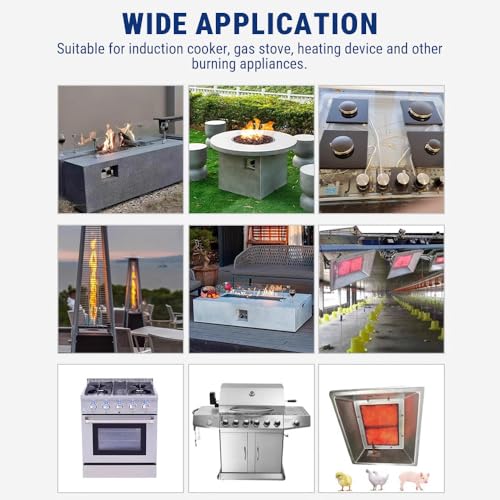 Uadme Thermoelement Gasherd, 900mm M6x0,75 Thermocouple Universal, Ersatzteile für Heizpilz, Induktionsherd, Gasherd, und andere Brenngeräte, Zubehör Brenngerät