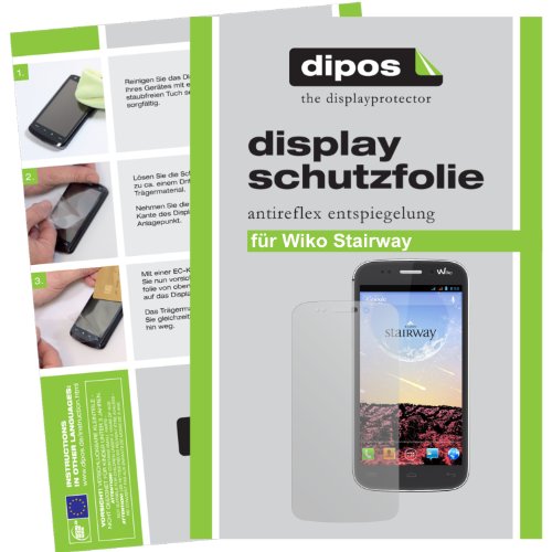 dipos I 2X Protection ecrán Mat Compatible avec Wiko Stairway Films de Protection d'écran