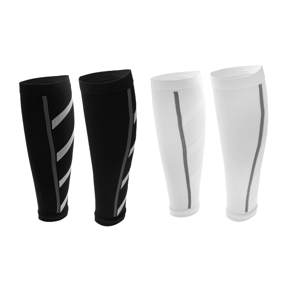 Segolike 2 Pairs Unisex Running Compression Calf Sleeves Shin Splints Leg Socks-image-42