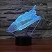 Produktbild Lucsiky 3D Nachtlicht Illusionslampe-Space Shuttle-7 Farben Touch Button & Fernbedienung Optische LED Schreibtisch Nachttisch Beleuchtung Spielzeug Kinder Halloween Weihnachten Geburtstagsgeschenk