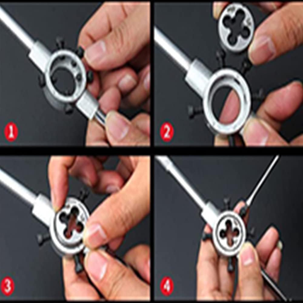 Utoolmart Die Stock Handle Wrench 30mmx11mm M10-M11 Metric Round Die Holder 1Pcs