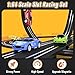 Slot-Car-Race-Track-Sets for Boys Kids, Battery or Electric Race Car Track with 4 High-Speed Slot Cars, Dual Racing Game 2 Hand Controllers Circular Overpass Track, Toys Gifts for 6-8 8-12 Boys Girls