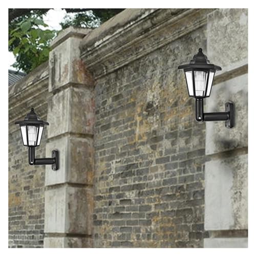 Lanterna rétro décor de jardin étanche avec ampoule LED solaire 2PCS - 6