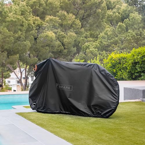 DICAPA Bike Cover, Protective Cover for Outdoor Waterproof Bicycle 200 x 70 x 110 cm with Handles - Image 4