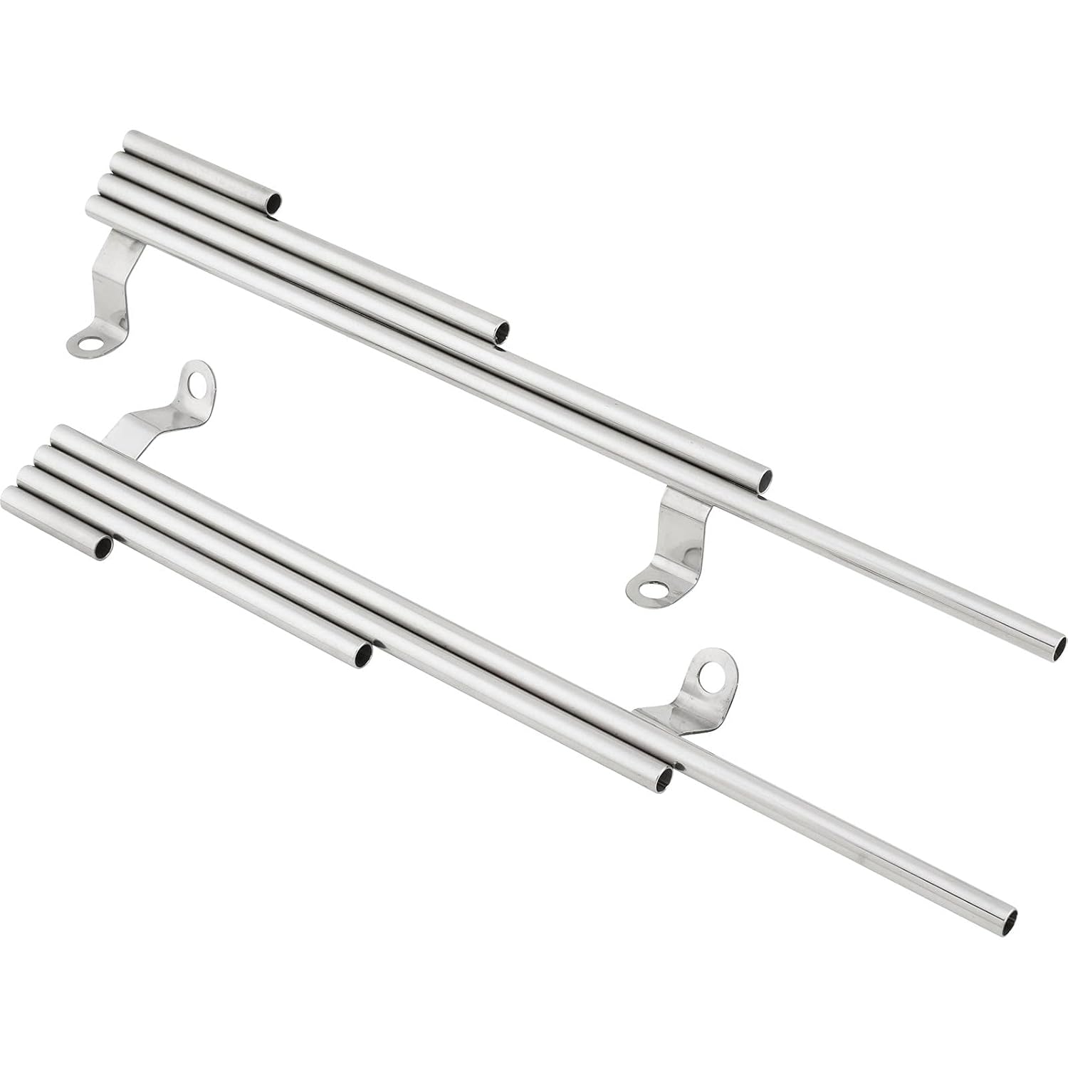 Speedway Motors Flathead Spark Plug Wire Set with 7mm Core and Polished Stainless Steel Looms Includes Coil Wire and Multiple Boot Options, Compatible with 1949-1953 Fords