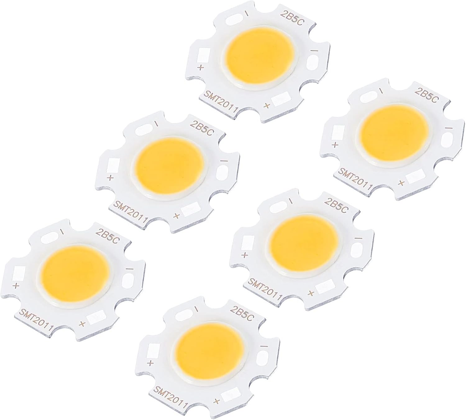 MECCANIXITY COB LED Light Chip Beads 20mm 5W 260mA Energy Saving Bulb for Spotlight Floodlight Pack of 10, Warm White