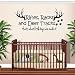 RIFLES RACKS, AND DEER TRACKS, THAT'S WHAT LITTLE BOYS ARE MADE OF #1 ~ WALL DECAL 13" X 26"