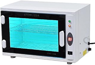 ZeHuoGe Electric UV Tool Towel Sterilizer Cabinet Adjustable Timer Removable Double Racks 8L