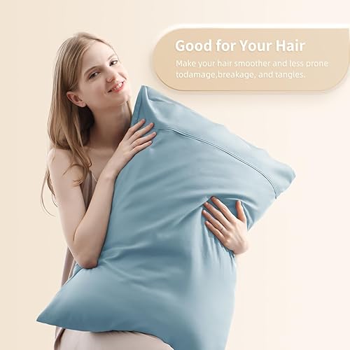 Miniatura 2 de Fundas de almohada estándar, viscosa refrescante de bambú con cierre de sobre, suave que absorbe la humedad para personas que duermen con calor,