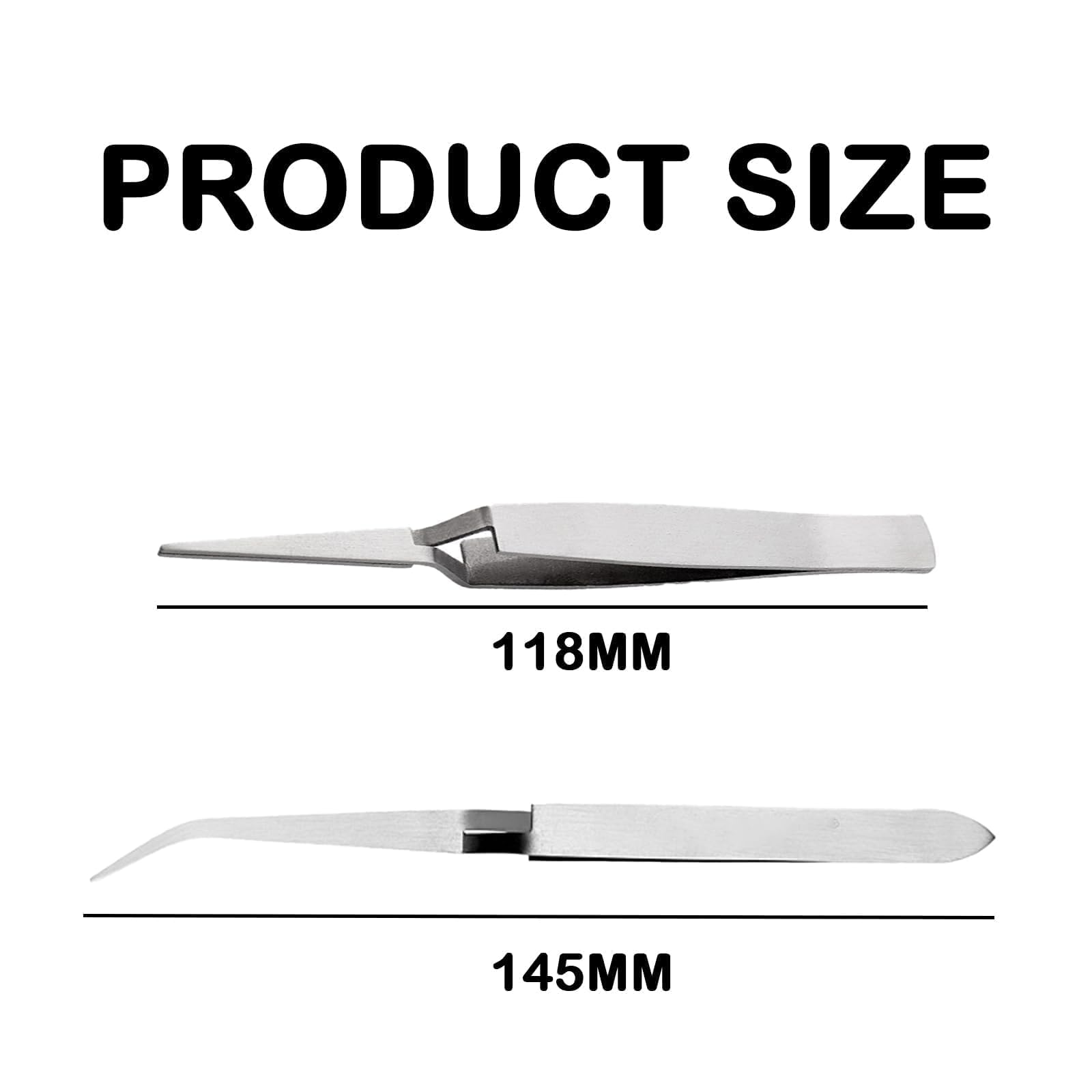 GVSS 2 Pièces Pince a Pincher pour Ongle 118mm et 145mm, Pince a Ongle,Pince a Pincher,Pince à Pincher ongles,Pince Ongle,Pince Nail Art,Pince Extension Ongle en Acier Inoxydable