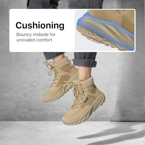 Mens Military Tactical Hiking Boots Lightweight Comfortable Motorcycle Combat Boot Non-slip Waterproof Work Boots for Men2