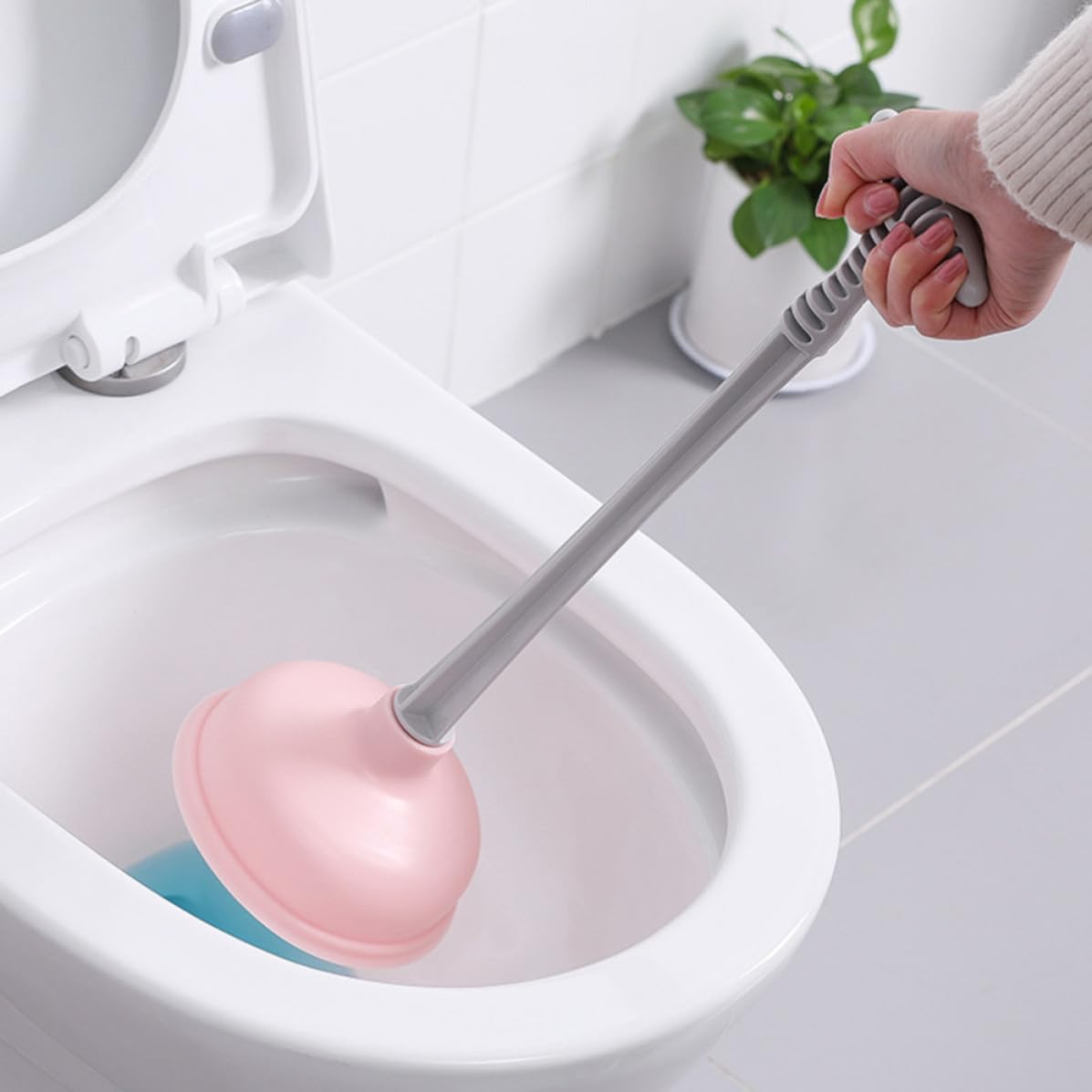 Sturalavandini da Bagno 2 Pezzi in ABS e Gomma Aspirazione per Casa e Hotel, Pulizia Tubi e Scarichi Rosa