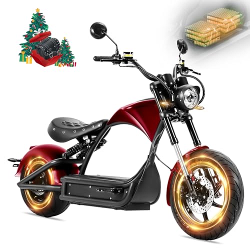 Eahora M1P Pro 4000W 50MPH Electric Motorcycle for Adults 60V 42AH Battery 55Miles Long Range Street Legal Dual Hydraulic Brakes Full Suspension Electric Motorcycle