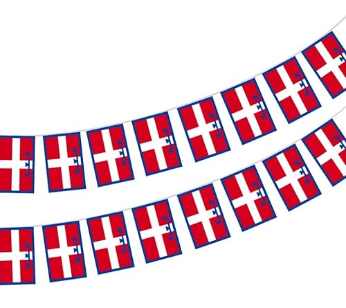 Bandiera Piemonte 40 Unità Bandiera Piemonte Ghirlanda Piemonte 11.4M