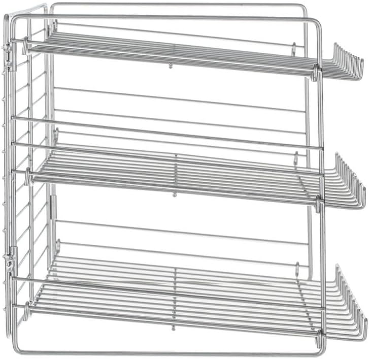 Iron Wire Stackable Can Rack Organizer Chrome