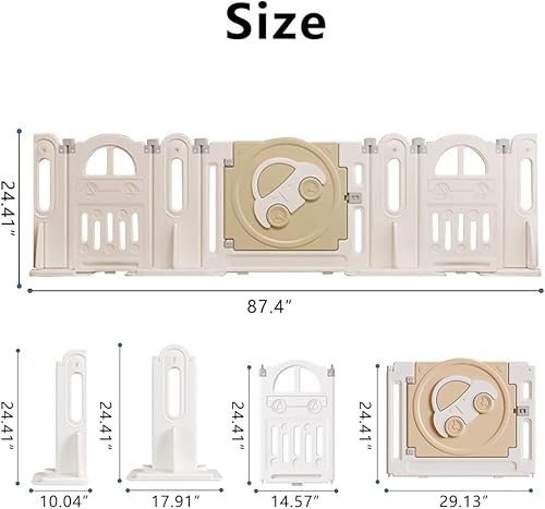 Miniatura 2 de Puerta de bebé para escaleras, puerta de perro, puerta de mascota para escaleras, porches y chimeneas. Fuerte ventosa reforzada que se puede cambiar
