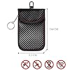 KAV Faraday Box with 2 Faraday Pouches - RFID Signal Blocking Car Key Fob Protector, Anti-Theft Keyless Entry Case for Keys, Phones & Cards, Durable Carbon Fiber Design with PU Leather & Wood #2