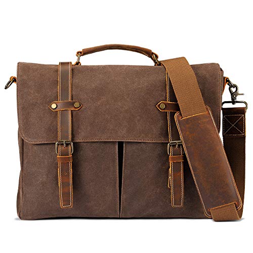Fresion Messenger Bag for Men Water Resistant Satchel Bag for 15.6’’ Laptop