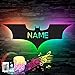 LEON-FOLIEN® RGB Farbwechsel BATMAN Schlummerlicht Nachtlicht personalisiert mit deinem Name - Mit 16 USB LED Farben - Geschenk für Kind