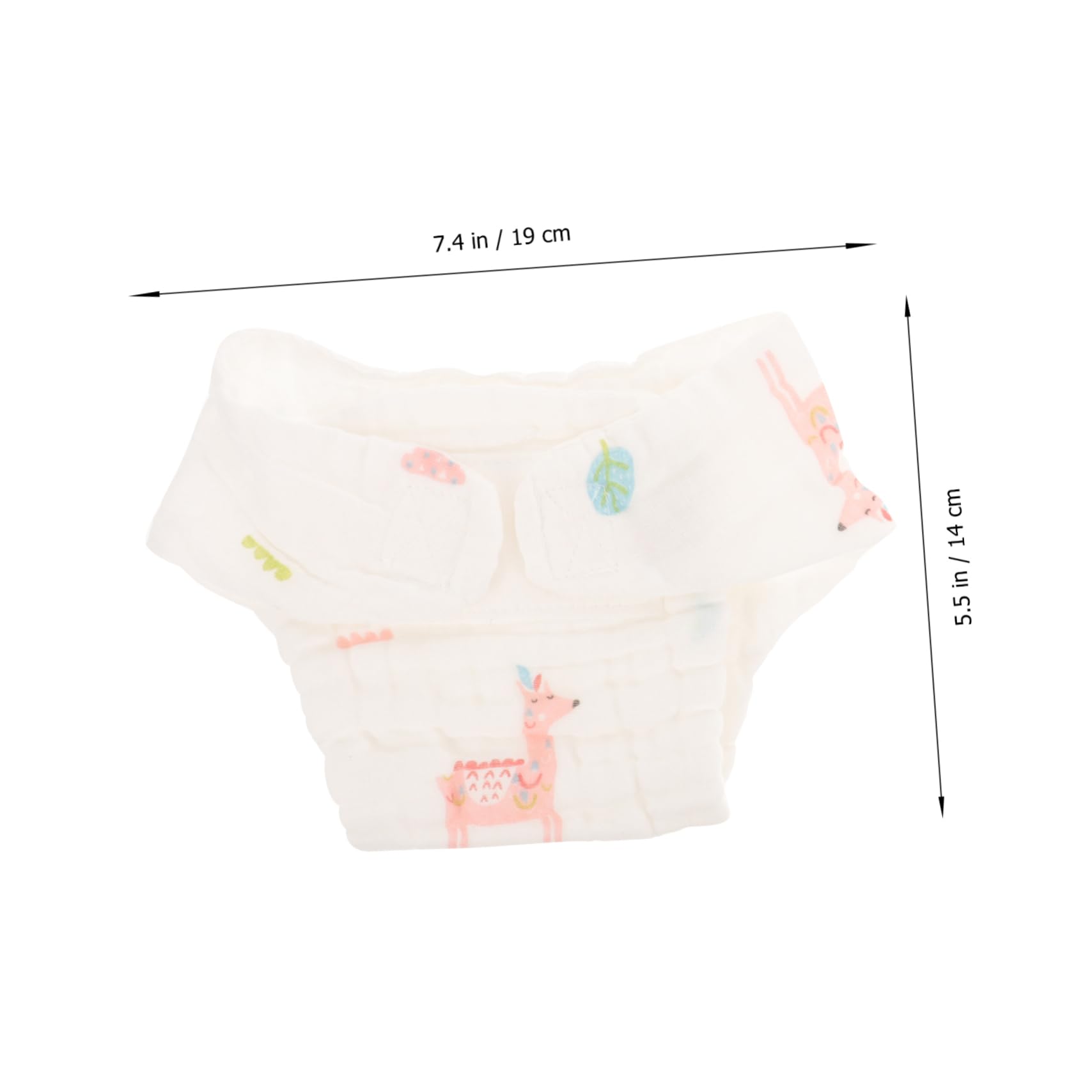 Abaodam Pañales Reutilizables De Algodón Para Niña, Talla s (0-3 Meses), 2 Piezas, Absorción Cómoda, Transpirable, Lavables Para Bebés, Uso Diario y Entrenamiento Temprano