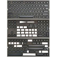 109/151 Keys DSA Profile Blank PBT Keycap Spherical Keyset for All Standard 61 Keys 87 Keys 104 Keys 108 Keys Gaming Mechanical Keyboard 109 Keys,Black