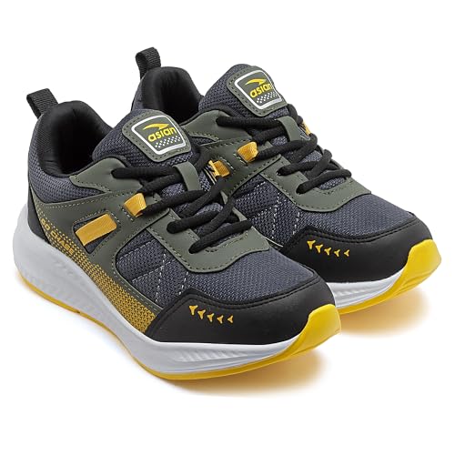Image of ASIAN Boy's ADVENTURE-03-KIDS Sport Running & Walking Shoes with Ultra Bounce Technology Lightweight Synthetic Upper EVA Outsole Casual Lace-Up Shoes for Kid's & Boy's