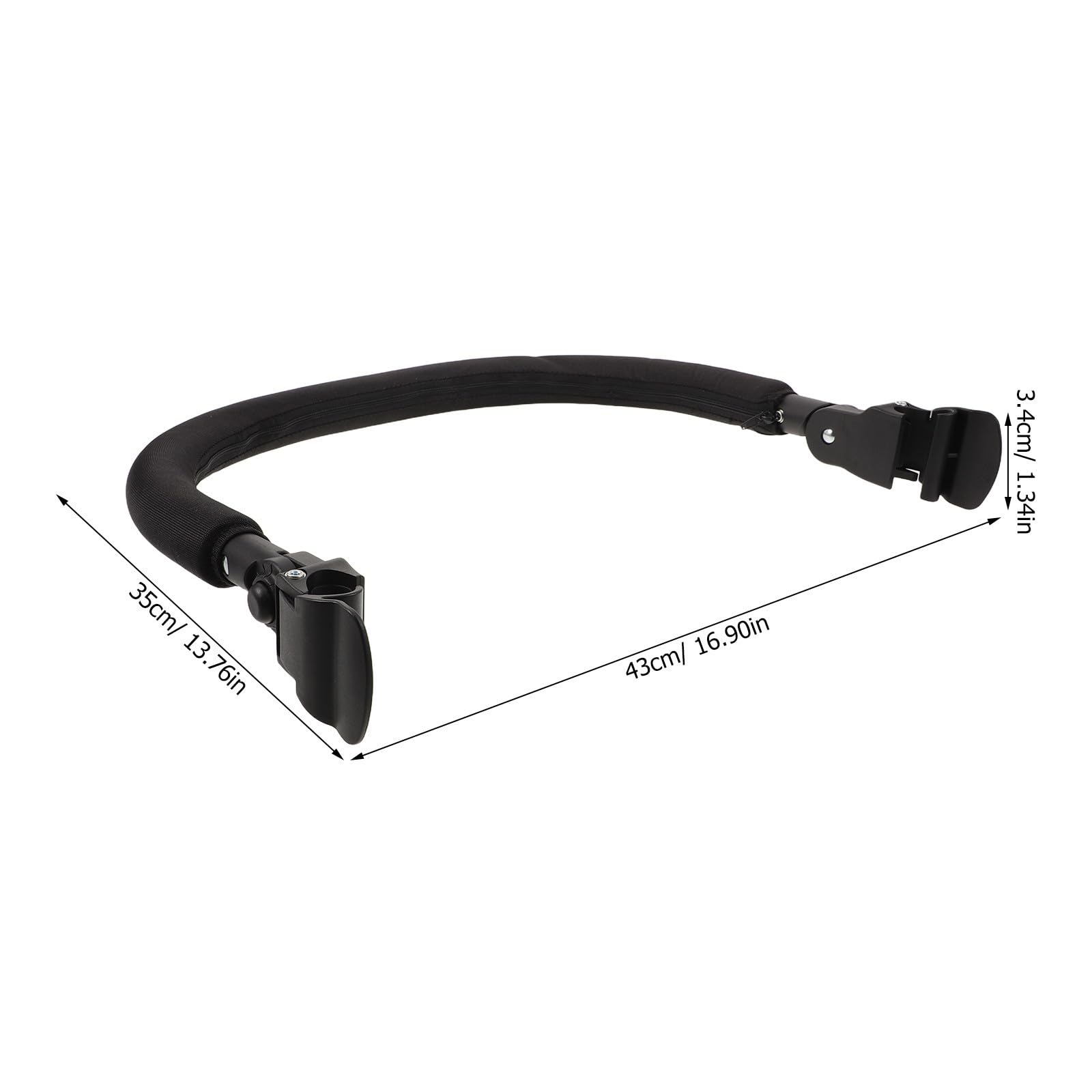 Barra de Seguridad para Cochecito de Ñiño, Protección Antideslizante Tela Oxford y Estructura de Hierro, Tamaño 43x35 Cm, Adecuado para Paseos al Aire Libre
