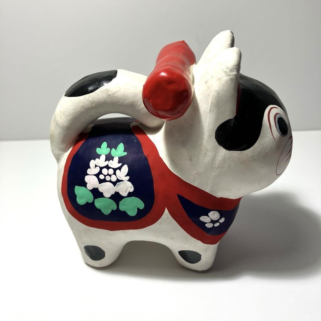 Amazon | 犬 張子 狛犬 江戸玩具 郷土玩具 レトロ 縁起物 安産祈願