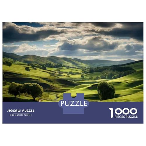 Imagen de Rompecabezas para Adultos De 1000 Piezas Green Pastures Landscape Rompecabezas para Adultos Juguetes Antiestrés Mejora La Memoria Oferta como Regalo para Toda La Familia 38x26cm