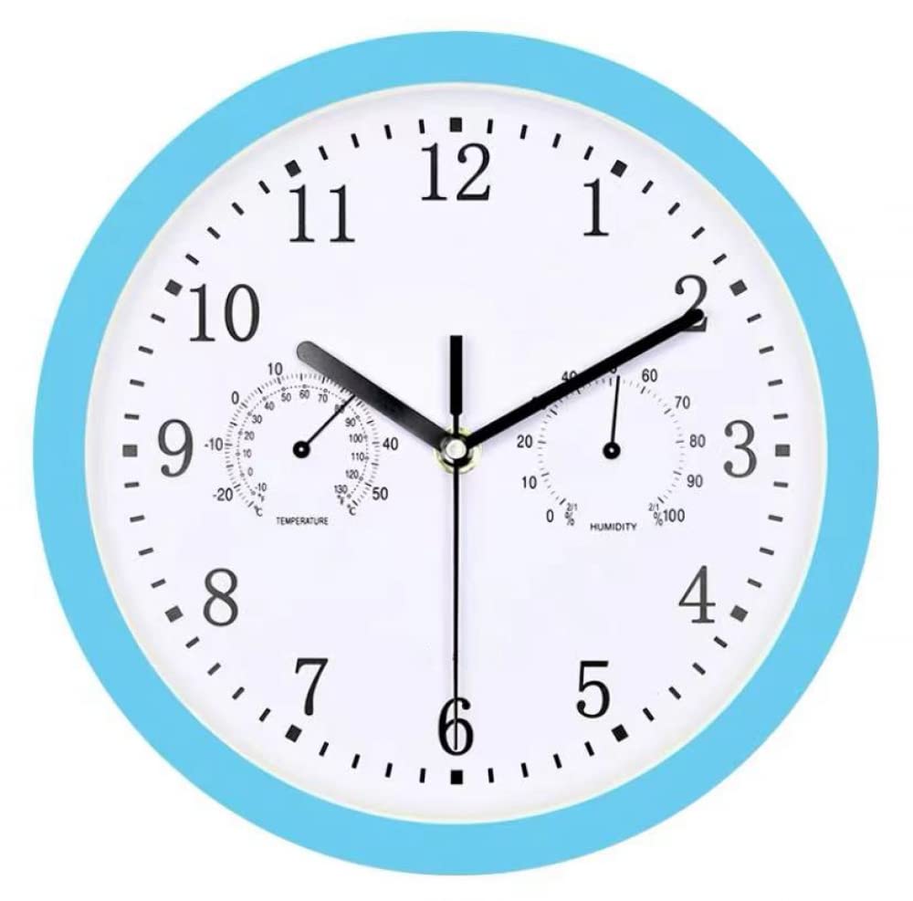 Horloge murale pour terrasse et intérieur étanche avec thermomètre