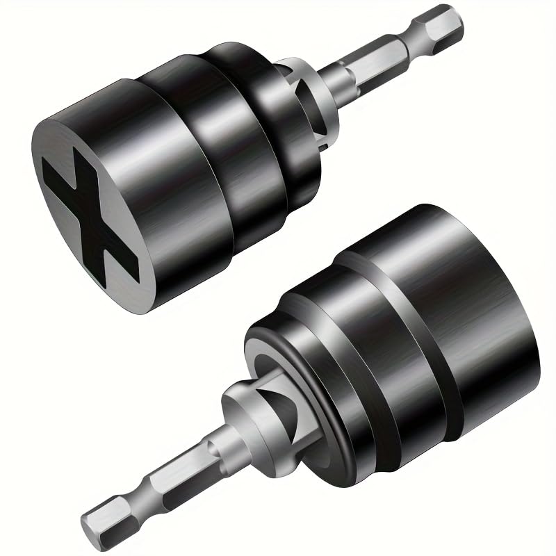 LANQEAOR 2 Pack Scissor Jack Drill Adapters, Metal Jack Wrench Socket Tools with Hex Shank for Car Tyre Changes, Garage Repairs, Emergency Wheel Replacement and Household Maintenance