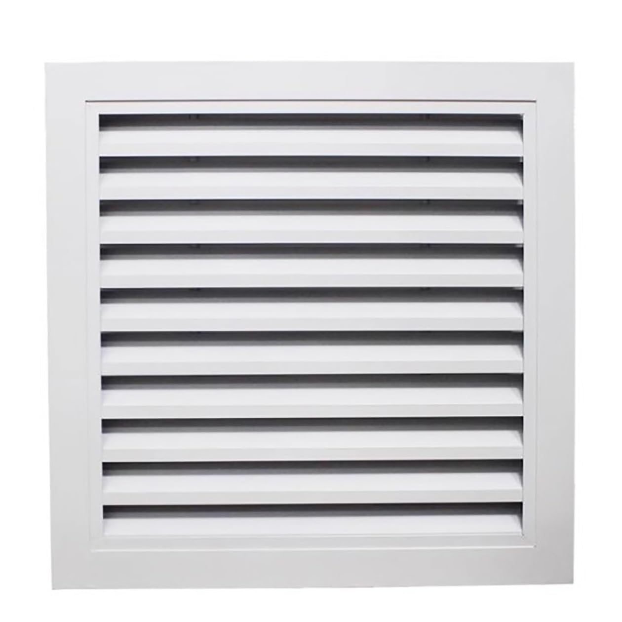 Grille D'aération Blanche, Couvercle D'aération Mural Réglable, Grilles D'obturation D'unité Extérieure De Climatisation Résistantes À La Pluie(500x500 mm(opening 450x450 mm))
