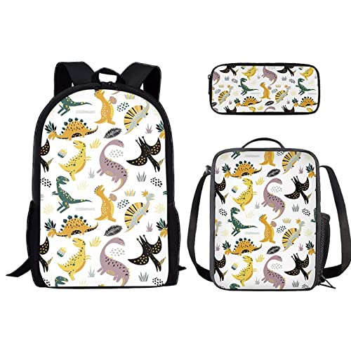 Sac à dos solide enfants pour éviter les bretelles cassées avec boîte déjeuner et trousse