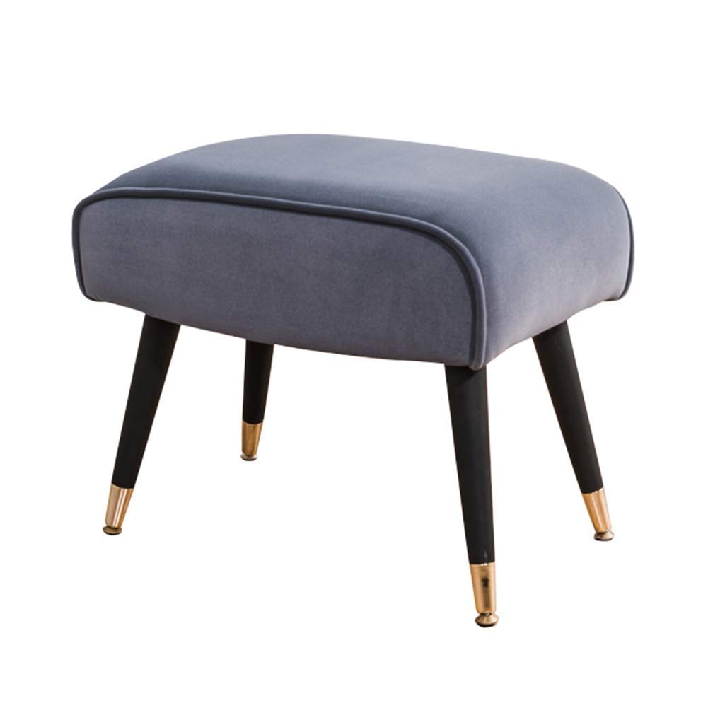 Tabouret Ottoman Gris Haute Qualité - Repose-Pieds Design Ajustable 360°